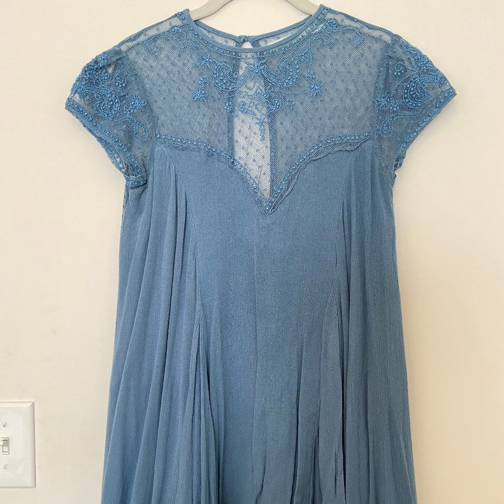 Kimchi Blue Embroidered Lace Mini Dress